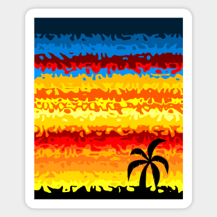 Tropical Island Sticker